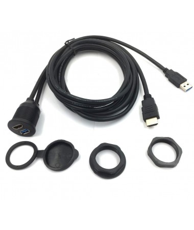 Dual USB extension cable