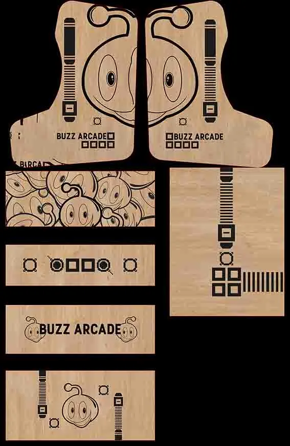 Stickers Bartop kit 