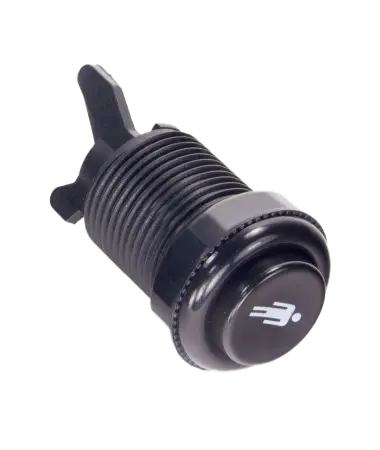 Bouton classique 28 mm vissable Start Player 1 noir