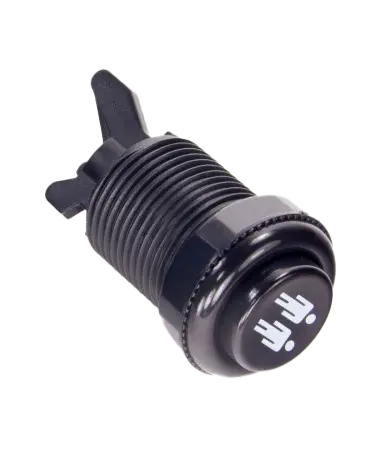 Bouton Classique 28 mm Vissable Start Player 2 noir