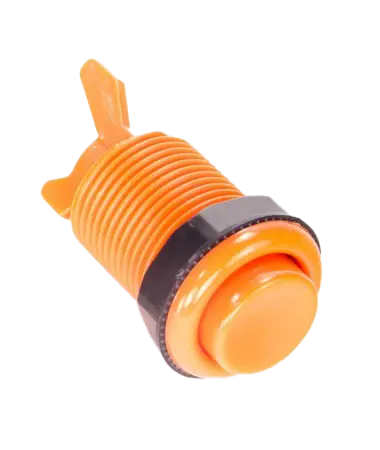 Bouton arcade orange 28mm vissable