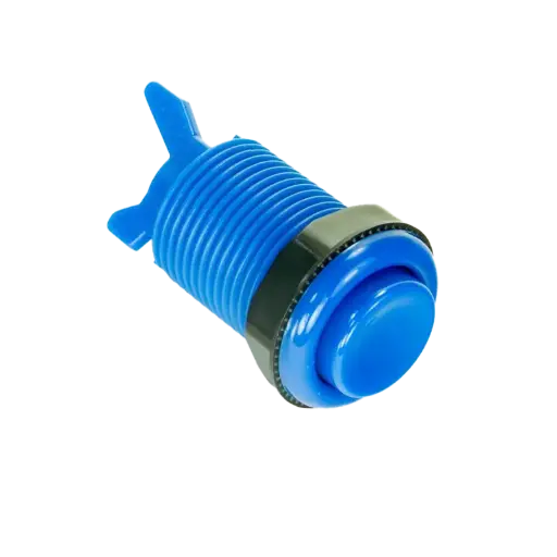 [bou005] Bouton d'arcade bleu 28 mm vissable