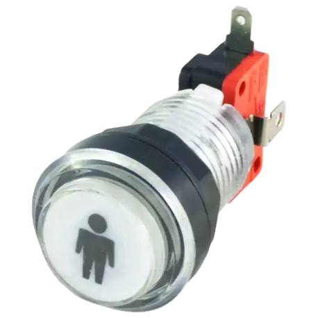 [bou024] Bouton LED 28mm Joueur 1