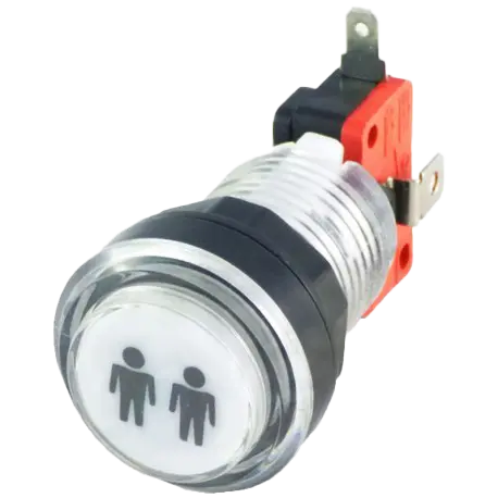 [bou025] Bouton LED 28mm Joueur 2